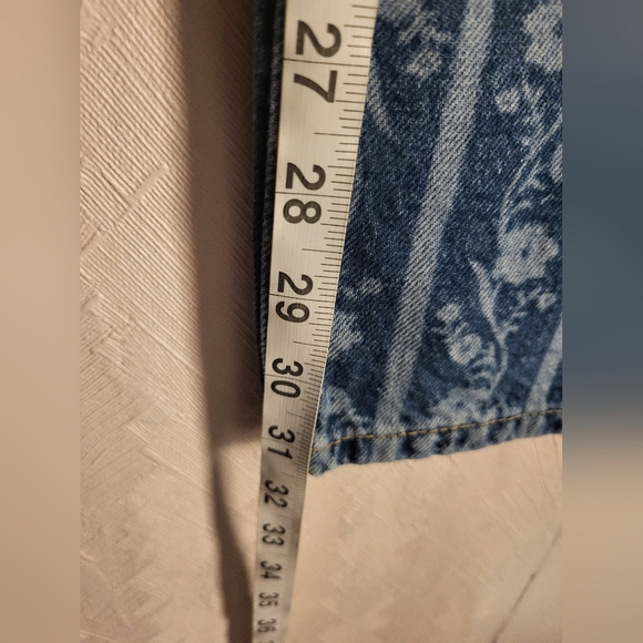 Free People We The Free Tennessee Low Rise Printed Boyfriend Jeans - Picture 15 of 15